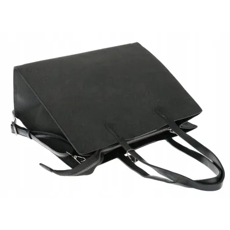 Torebka Damska Shopperka Pojemna A4 duża miejska torba teczka 3639 Czarna