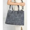 Torebka Damska Shopperka Pojemna A4 duża miejska torba teczka 3639 Szara