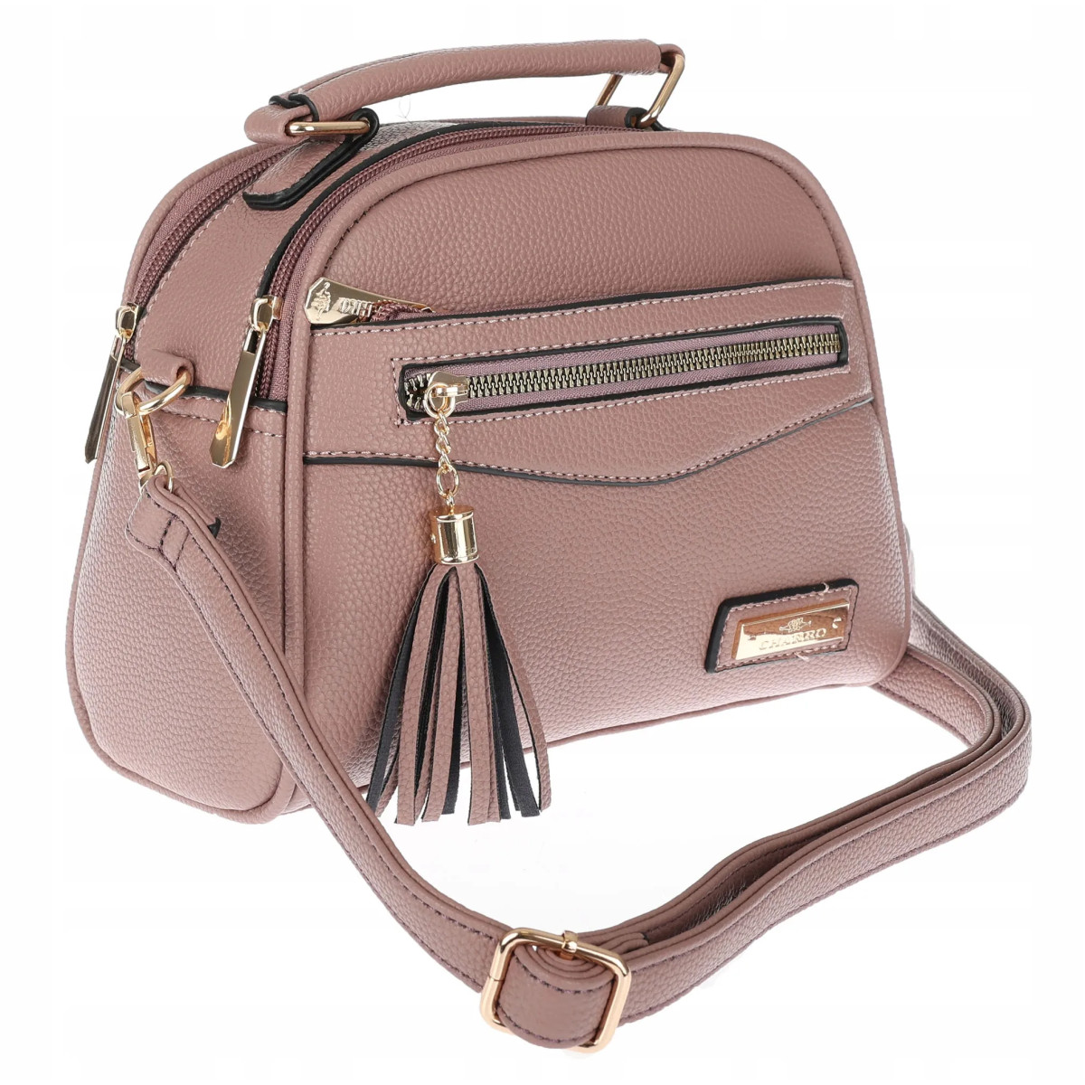 Torebka Damska kuferek damski Listonoszka elegancka mała CH8877 Różowa