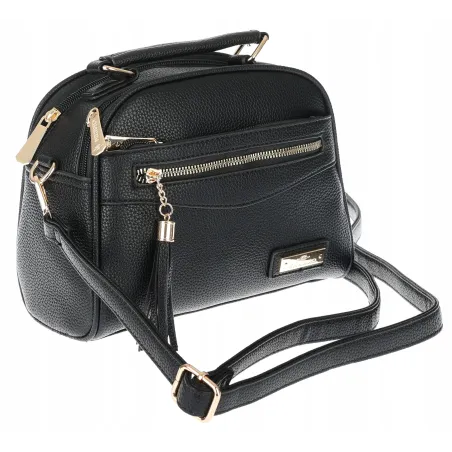 Torebka Damska kuferek damski Listonoszka elegancka mała CH8877 Czarna
