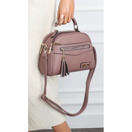 Torebka Damska kuferek damski Listonoszka elegancka mała CH8877 Różowa