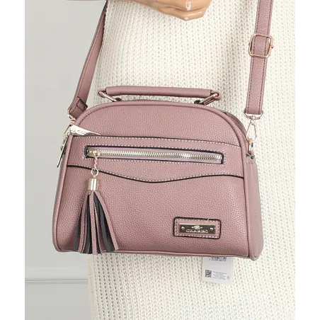 Torebka Damska kuferek damski Listonoszka elegancka mała CH8877 Różowa