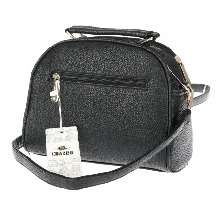 Torebka Damska kuferek damski Listonoszka elegancka mała CH8877 Czarna