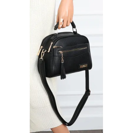 Torebka Damska kuferek damski Listonoszka elegancka mała CH8877 Czarna