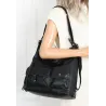 Torebka Damska Shopperka duża Listonoszka plecak 2w1 worek SP93431 CZARNA