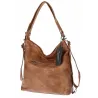 Torebka Damska Shopperka Listonoszka duża plecak 2w1 worek SP93431 Brązowa