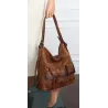 Torebka Damska Shopperka Listonoszka duża plecak 2w1 worek SP93431 Brązowa
