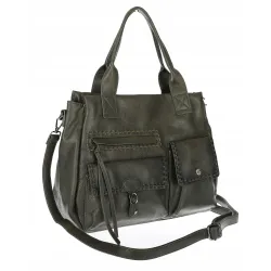 Torebka Damska Tommasini Listonoszka Shopper Kuferek Torba SP92581 Zielona