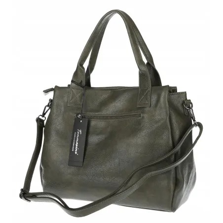 Torebka Damska Tommasini Listonoszka Shopper Kuferek Torba SP92581 Zielona