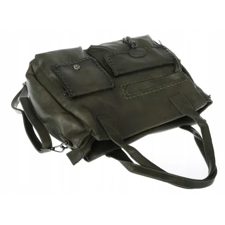 Torebka Damska Tommasini Listonoszka Shopper Kuferek Torba SP92581 Zielona