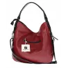 HERNAN Włoska marka Torebka Damska Worek Listonoszka Modna HB038 Czerwona