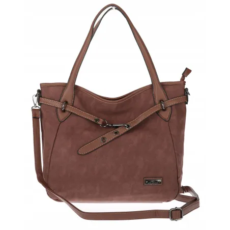 Torebka Damska Shopper Worek Pojemna Modna Miejska Torba CH6683 Czekoladowa