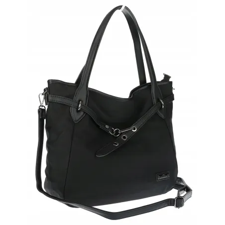 Torebka Damska Shopperka Worek Pojemna Modna Miejska Torba CH6683 Czarna