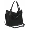 Torebka Damska Shopperka Worek Pojemna Modna Miejska Torba CH6683 Czarna