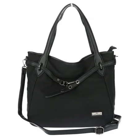Torebka Damska Shopperka Worek Pojemna Modna Miejska Torba CH6683 Czarna