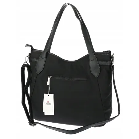 Torebka Damska Shopperka Worek Pojemna Modna Miejska Torba CH6683 Czarna