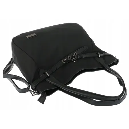 Torebka Damska Shopperka Worek Pojemna Modna Miejska Torba CH6683 Czarna