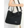 Torebka Damska Shopperka Worek Pojemna Modna Miejska Torba CH6683 Czarna