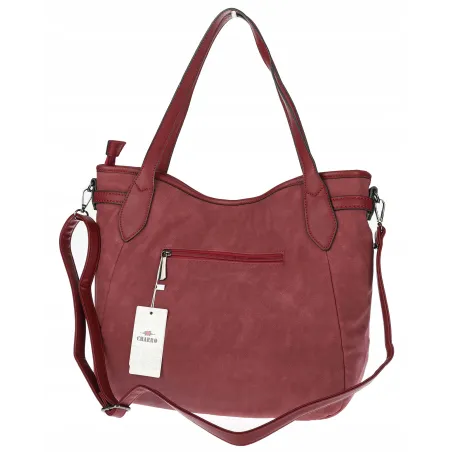 Torebka Damska Shopperka Worek Pojemna Modna Miejska Torba CH6683 Bordowa