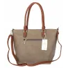 Torebka Damska Shopper Pojemna A4 modna duża torba teczka lekka 0702 Beżowa