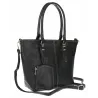 Torebka Damska Shopper Pojemna A4 modna duża torba teczka lekka 0702 Czarna