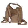 Torebka Damska Shopper Listonoszka Plecak 2w1 Worek na Ramię 88020 Beżowa
