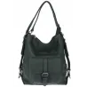 Torebka Damska Shopper Listonoszka Plecak 2w1 Worek na Ramię 7136 Zielona