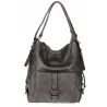 Torebka Damska Shopper Listonoszka Plecak 2w1 Worek na Ramię 7136 Szara