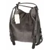 Torebka Damska Shopper Listonoszka Plecak 2w1 Worek na Ramię 7136 Szara