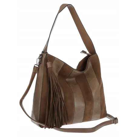 Torebka damska shopper A4 elegancka do pracy włoska marka MC428 Czekoladowa