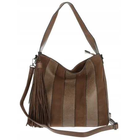 Torebka damska shopper A4 elegancka do pracy włoska marka MC428 Czekoladowa