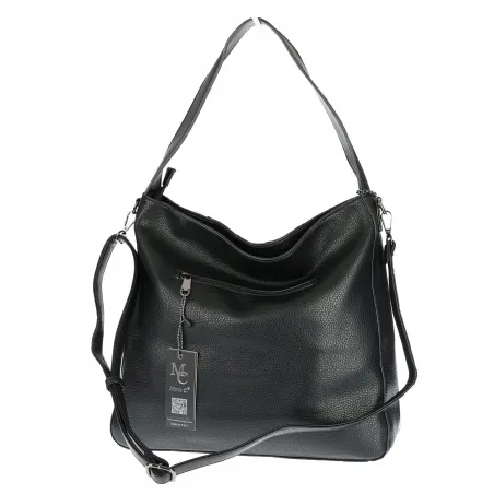 Torebka damska shopper A4 elegancka do pracy włoska marka MC428 Czarna