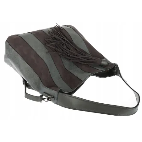 Torebka damska shopper A4 elegancka do pracy włoska marka MC428 Szara