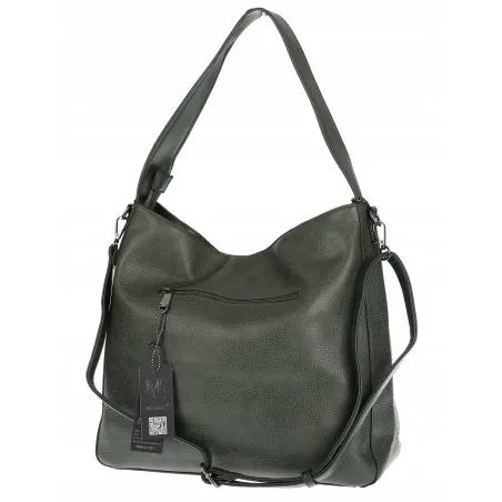 Torebka damska shopper A4 elegancka do pracy włoska marka MC428 Zielona