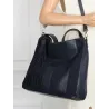 Torebka damska shopper A4 elegancka do pracy włoska marka MC428 Granatowa
