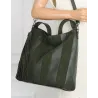 Torebka damska shopper A4 elegancka do pracy włoska marka MC428 Zielona