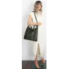 Torebka damska shopper A4 elegancka do pracy włoska marka MC428 Zielona