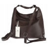 Torebka Damska Shopper Listonoszka Plecak 2w1 na Ramię 88021 Czekoladowa