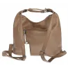 Torebka Damska Shopper Listonoszka Plecak 2w1 worek na Ramię 88021 Beżowa