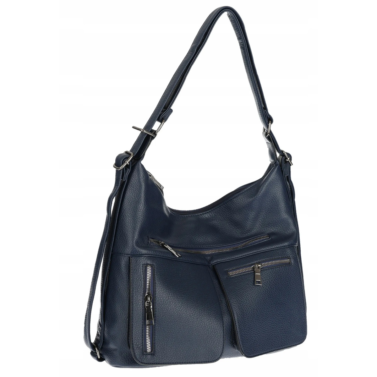 Torebka Damska Shopper Listonoszka Plecak 2w1 na Ramię 88021 Granatowa