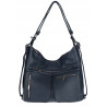 Torebka Damska Shopper Listonoszka Plecak 2w1 na Ramię 88021 Granatowa