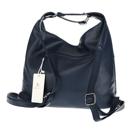 Torebka Damska Shopper Listonoszka Plecak 2w1 na Ramię 88021 Granatowa