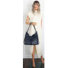 Torebka Damska Shopper Listonoszka Plecak 2w1 na Ramię 88021 Granatowa