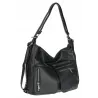 Torebka Damska Shopper Listonoszka Plecak 2w1 worek na Ramię 88021 Czarna