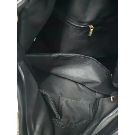 Torebka Damska zamsz Shopper Worek plecak 2w1 Pojemna A4 Torba 88026 Beżowa