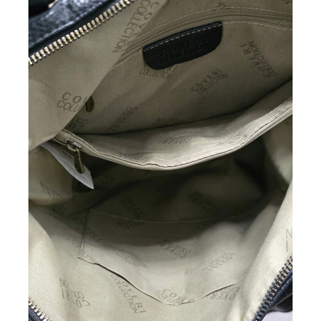 Torebka Damska Shopper Listonoszka na Ramię włoska marka CC80297 Zielona