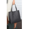 Torebka Damska dwustronna Shopperka 2w1 listonoszka modna WHTS932 Szara
