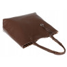 Torebka Damska dwustronna Shopper 2w1 listonoszka modna WHTS932 Czekoladowa