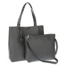 Torebka Damska dwustronna Shopperka 2w1 listonoszka modna WHTS932 Szara