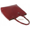 Torebka Damska dwustronna Shopper 2w1 A4 listonoszka modna WHTS932 Bordowa